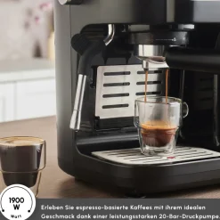 Karaca Hatır Perfetto Espresso und Türkischer Kaffee Maschine INOX