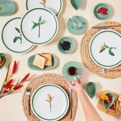 Karaca Herby 26-teiliges Frühstücksset und Servierschalen für 6 Personen