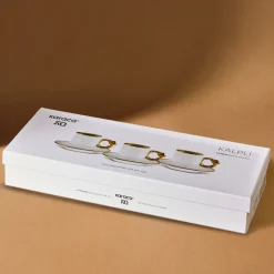 Karaca Herzförmiges Kaffeetassen-Set für 6 Personen – 80 ml