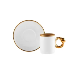 Karaca Herzförmiges Kaffeetassen-Set für 6 Personen – 80 ml