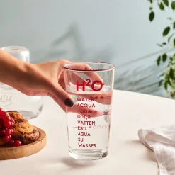 Karaca H2O Rotes Erfrischungsgetränkglas, 570 Ml