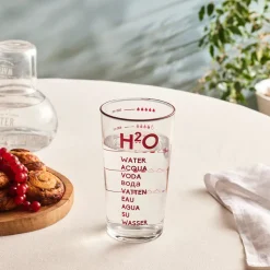 Karaca H2O Rotes Erfrischungsgetränkglas, 570 Ml