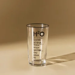 Karaca H2O Schwarzes Erfrischungsgetränkglas, 570 Ml