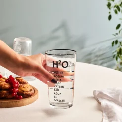 Karaca H2O Schwarzes Erfrischungsgetränkglas, 570 Ml