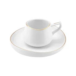Karaca Hole Porzellan Kaffeetasse Set für 6 Personen 90ml