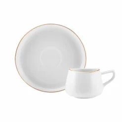 Karaca Hole Porzellan Kaffeetasse Set für 6 Personen 90ml