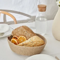 Karaca Home Alba Jute Dekoteller, Rund, 25 cm