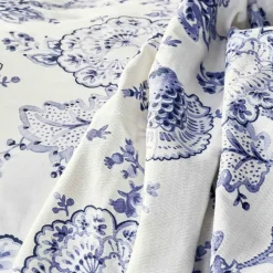 Karaca Home Amar Blau 100% Baumwolle Double Pique Set