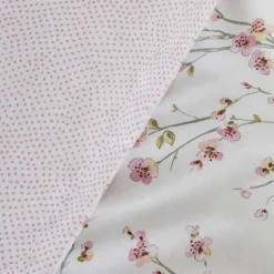 Karaca Home Annata Lachs 100% Baumwolle Doppel-Bettbezug Set