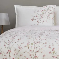 Karaca Home Annata Lachs 100% Baumwolle Doppel-Bettbezug Set