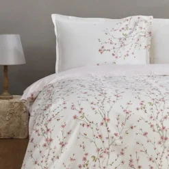 Karaca Home Annata Lachs 100% Baumwolle Doppel-Bettbezug Set