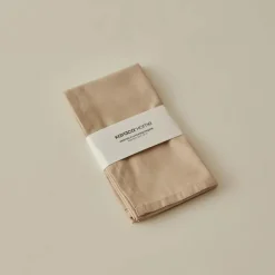 Karaca Home Belle Pflegeleichte 2er Set Stoffservietten Beige