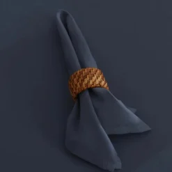 Karaca Home Belle Pflegeleichte 2er Set Stoffservietten Indigo