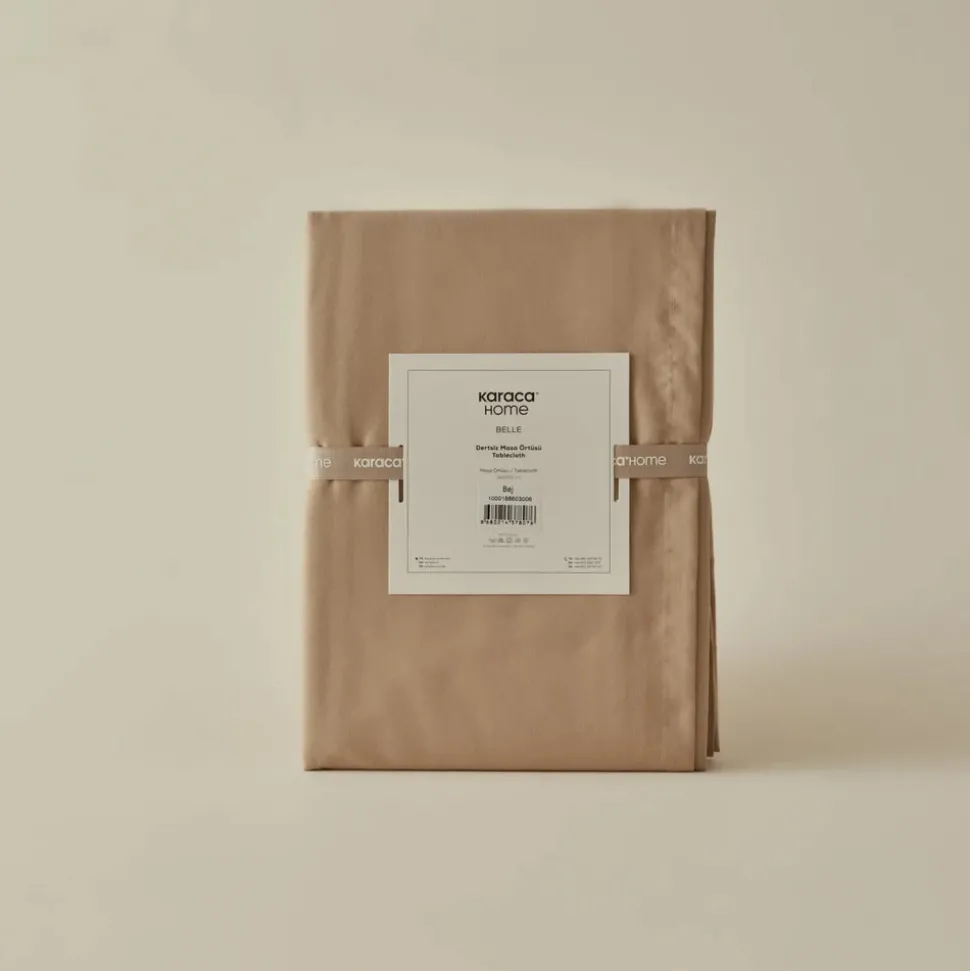 Karaca Home Belle Saum Tischdecke Beige