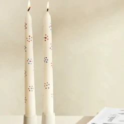 Karaca Home Blume Kerzenleuchter Kerze weich, 2 teilig