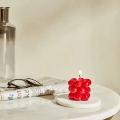 Karaca Home Buble Kerze, Rot