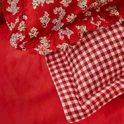 Karaca Home Carlo 100% Baumwolle Einzel Bettbezug Set Rot