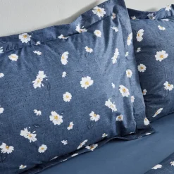 Karaca Home Daisy 100% Baumwolle Einzel Bettbezug Set Indigo