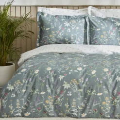 Karaca Home Evergreen Doppeltes Bettbezugsset, Grün