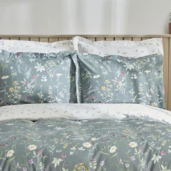 Karaca Home Evergreen Einzelbettbezug Set, Grün