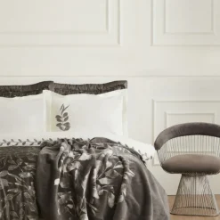 Karaca Home Gardenia 8-teiliges Hochzeitsset Anthrazit