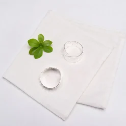 Karaca Home Gehämmerter Silber 2 Stück Serviettenring