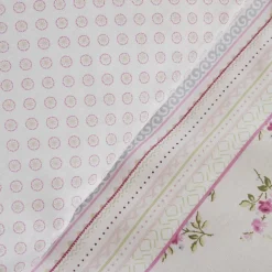 Karaca Home Glen Baumwolle Einzel Bettdeckenbezug Set Rosa