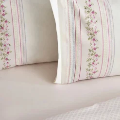 Karaca Home Glen Doppel Bettbezug Set, 100% Baumwolle, Rosa