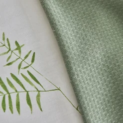 Karaca Home Herbal 100% Baumwolle Doppelbett Bettwäsche Set Weiß