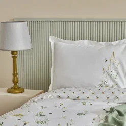 Karaca Home Herbal 100% Baumwolle Doppelbett Bettwäsche Set Weiß
