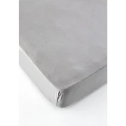 Karaca Home Jersey Fitted Bettlaken Grau (120x200 cm) Öko-Tex Zertifiziert