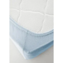 Karaca Home Jersey Fitted Bettlaken Hellblau (200x200 cm) Öko-Tex Zertifiziert