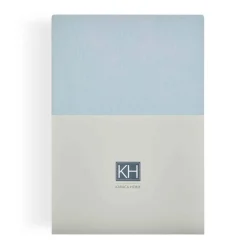 Karaca Home Jersey Fitted Bettlaken Hellblau (200x200 cm) Öko-Tex Zertifiziert