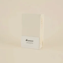 Karaca Home Jersey Spannbettlaken, 100x200+30 cm, Creme