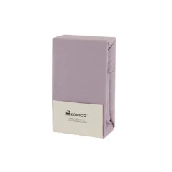 Karaca Home Jersey Spannbettlaken, 160x200+30cm, Flieder