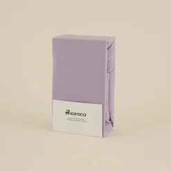 Karaca Home Jersey Spannbettlaken, 180x200+30cm, Flieder