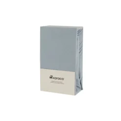 Karaca Home Jersey Spannbettlaken, 160x200+30 cm, Blau