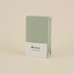 Karaca Home Jersey Spannbettlaken, 160x200+30cm, Mint