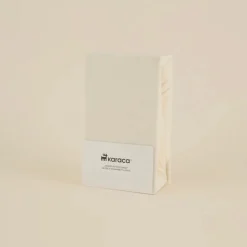 Karaca Home Jersey Spannbettlaken, 120x200+30cm, Creme