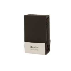 Karaca Home Jersey Spannbettlaken, 140x200+30 cm, Anthrazit