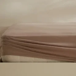 Karaca Home Jersey Spannbettlaken, 160x200+30 cm, Beige