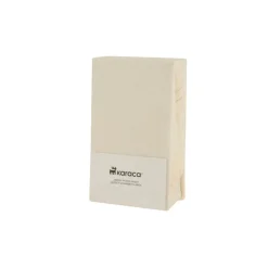 Karaca Home Jersey Spannbettlaken, 140x200+30 cm, Creme