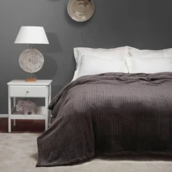 Karaca Home Joena Anthrazit Einzeldecke