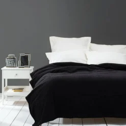 Karaca Home Joena Einzeldecke Schwarz (PP)