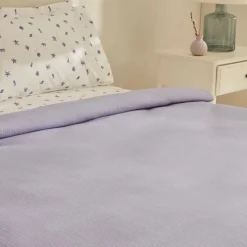 Karaca Home Joy Coastal 100% Baumwolle Doppelbettdecken-Set - Lila