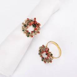 Karaca Home Kranz 2 Stück Serviettenring