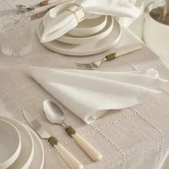 Karaca Home Lalisa 2er-Pack Stoffserviette 45X45 cm Weiß