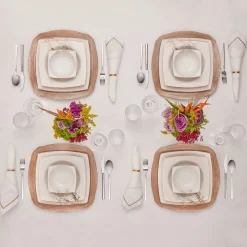 Karaca Home Linen Gold 13-teiliges Tischtuch-Set