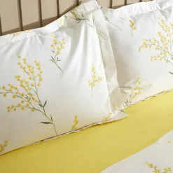 Karaca Home Loretta Gelb 100% Baumwolle Doppel Bettbezug Set