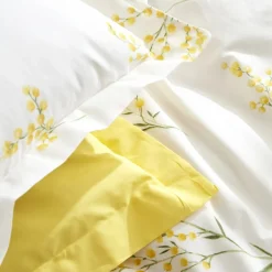 Karaca Home Loretta Gelb 100% Baumwolle Doppel Bettbezug Set